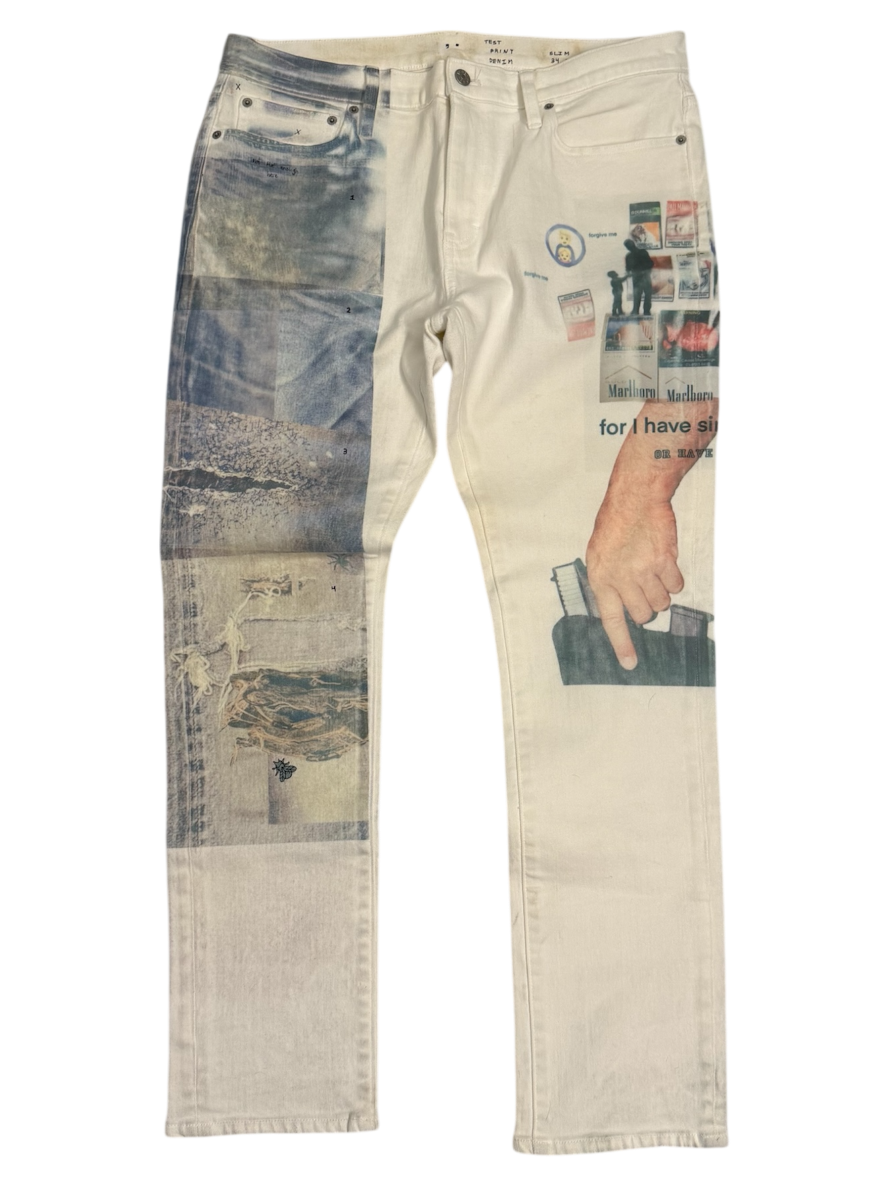 test print denim