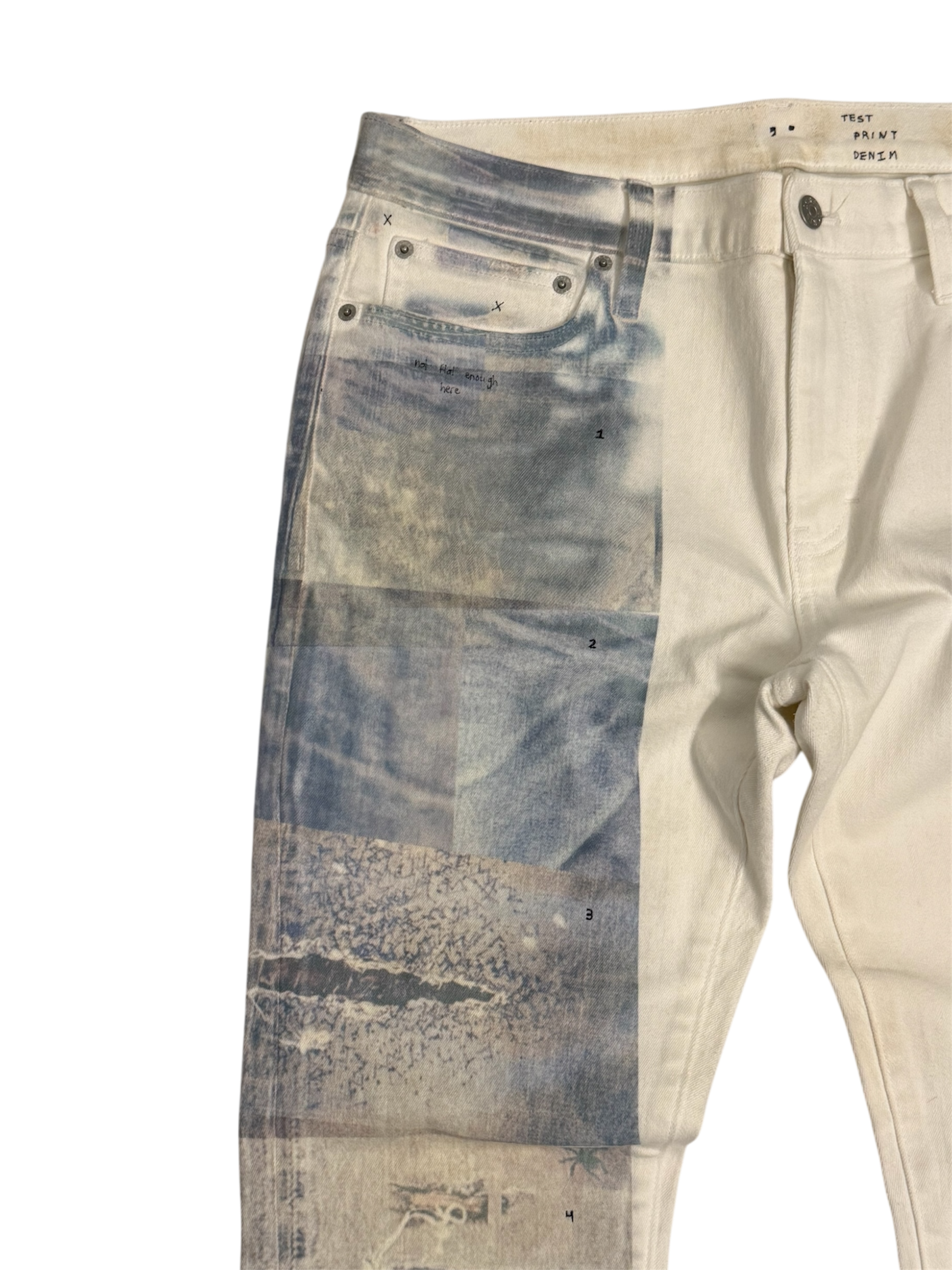 test print denim